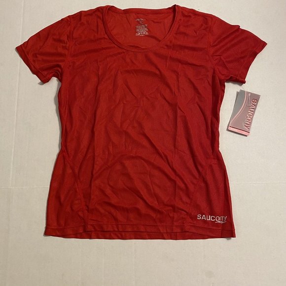 Saucony‎ Shirt Womens Small Felicitee Short Sleeve Performance Tee Red 55507S - Picture 4 of 10